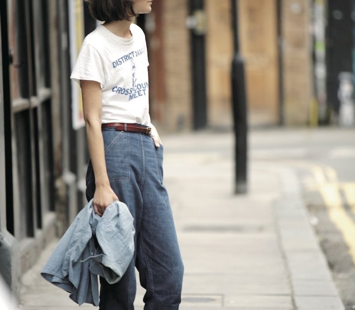 chimmy様②クロップドTシャツ×ルーズデニムコーデ chimmy様②クロップドTシャツ×ルーズデニムコーデ chimmy様②