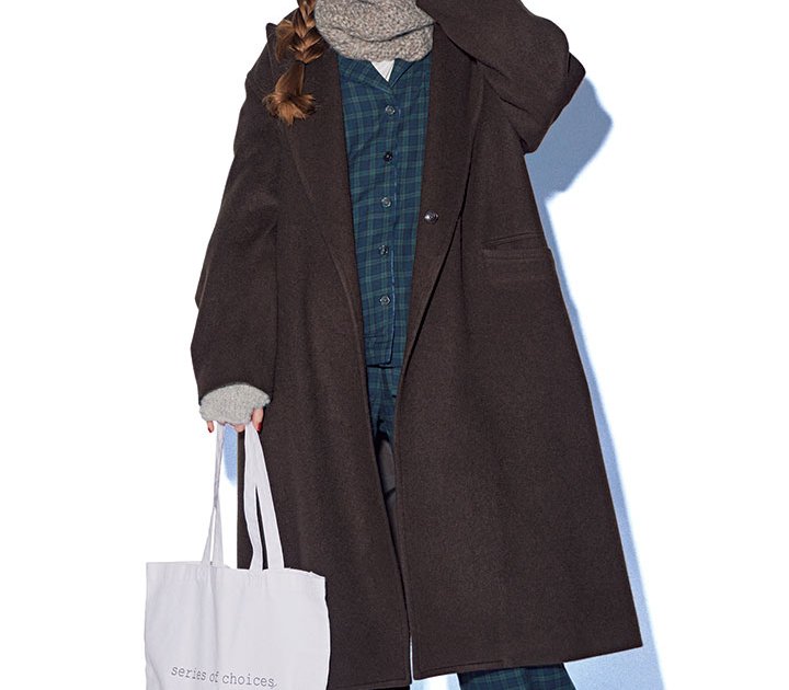 上質なパジャマとコートでよそ行きワンマイルコーデ【本日のFUDGE GIRL12月15日】 本日のFUDGE GIRL ファッション