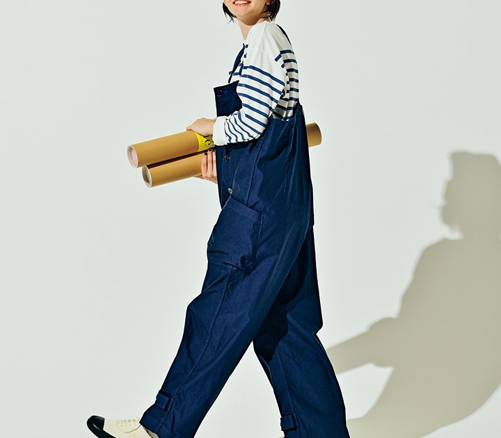 ボーダーにオーバーオールを合わせて思いっきりボーイッシュに【本日のFUDGE GIRL11月16日】 本日のFUDGE GIRL