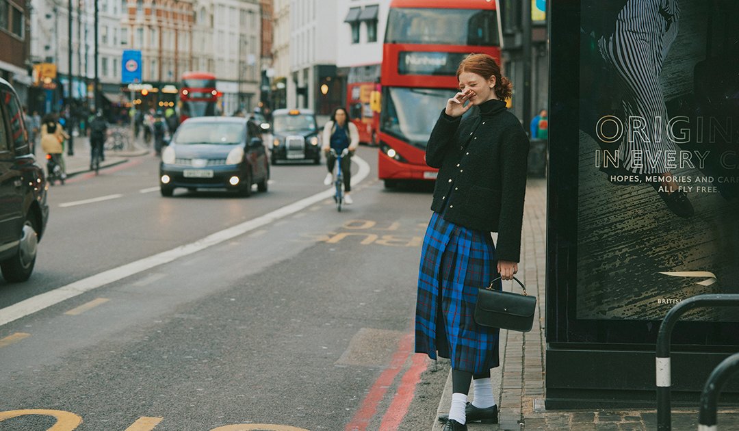 ロンドンガールをつくるキルトスカートの純然たる存在感【本日のFUDGE GIRL-1月5日】 | 本日のFUDGE GIRL | ファッション |  FUDGE.jp