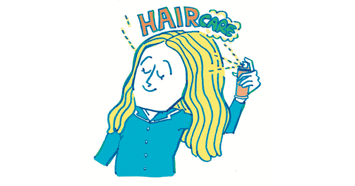 髪：パサつきは老けて見える一因。髪と頭皮も太陽光から守ろう！