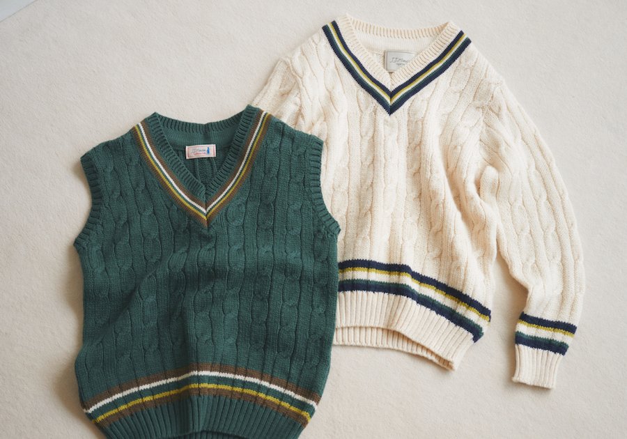 Mulberry クリケットセーター HARPSDALE 016K20 ALAN PAINE 7G Cricket Vee Long Sleeve Knit