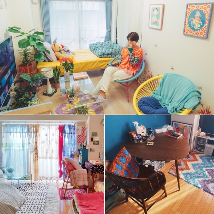カラフル好きさん必見！色とりどりな空間が魅力的なお部屋3選