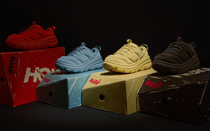 ランニングとファッションを両立したデザインに注目！《MARNI》と《HOKA》によるコレボレーションスニーカー「BONDI B3LS」が登場