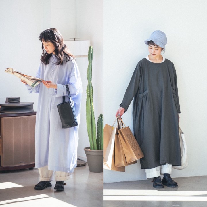 ワンピース×パンツコーデ2選。今の季節らしく着こなす方法って？【FUDGE FRIEND おしゃれさんの毎日コーディネート｜田中真里奈】