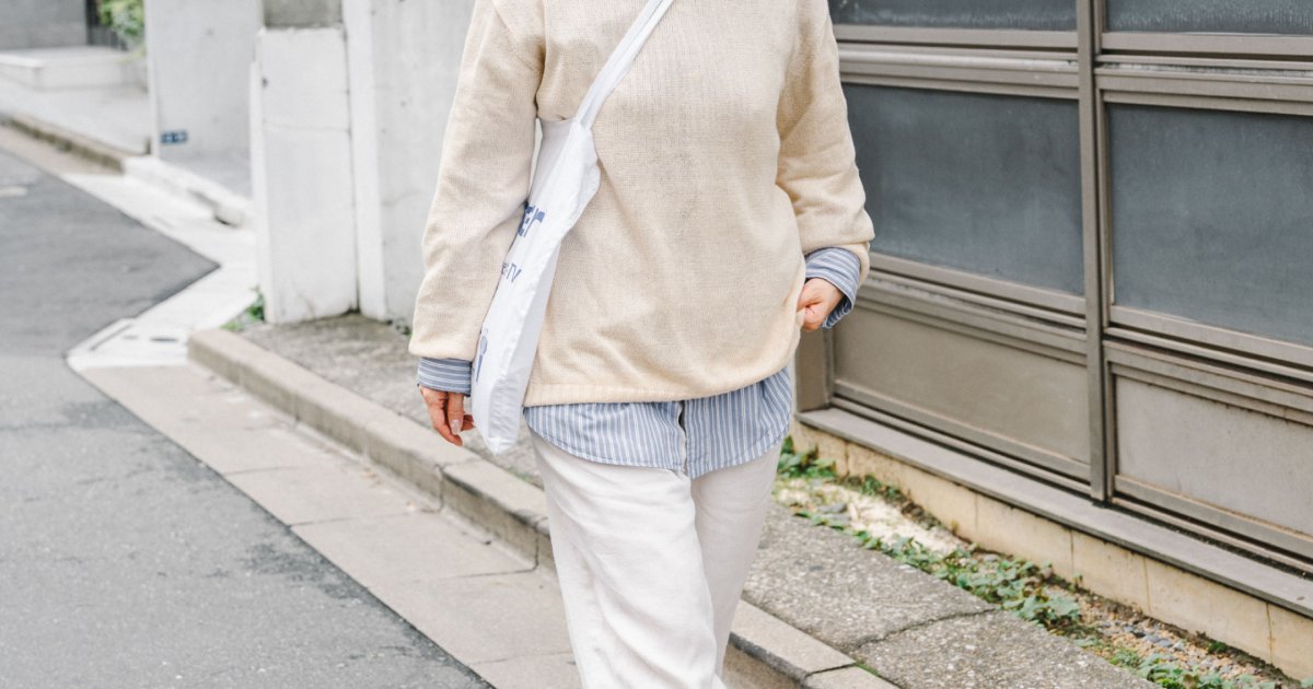 まー様 C5995 ニット×リネンパンツコーデ □スラっと脚長シルエット♪ 上品テーパードストレッチリネン