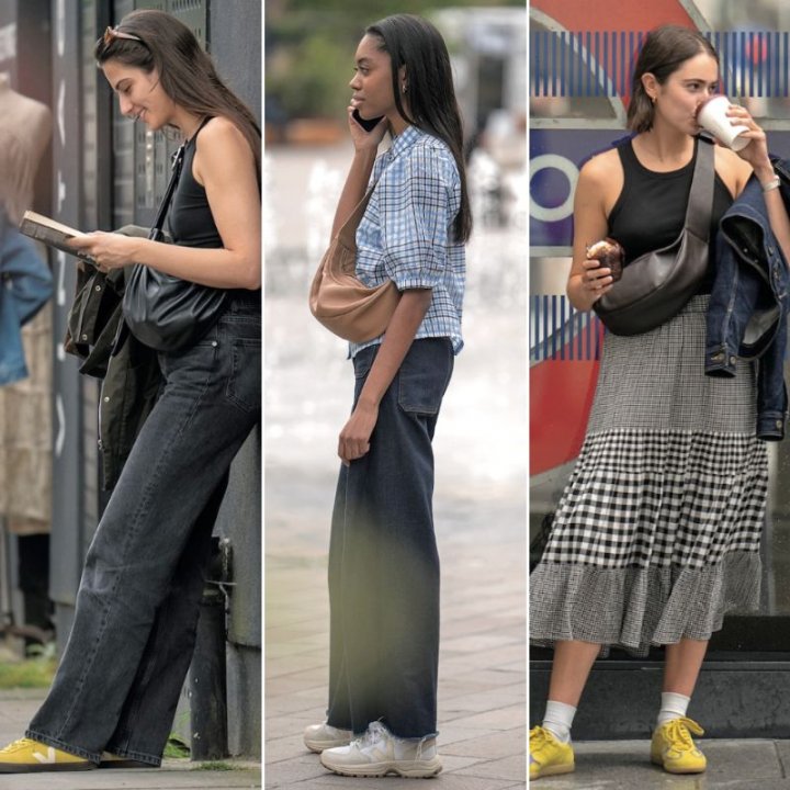 バッグや小物など、レザーアイテムから漂う季節感がおしゃれ！【ロンドンガールの一週間コーデ】