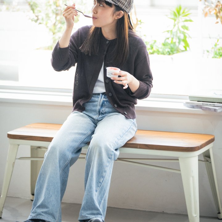 秋イチバンに着るカーディガンはさらっと着れるリネン素材がおすすめ！【FUDGE FRIEND おしゃれさんの毎日コーディネート vol.601｜大島花菜】