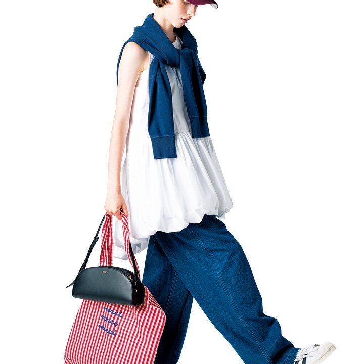 ボーイッシュなコーデにはガーリーな小物を合わせてバランスを。【本日のFUDGE GIRL-9月18日】