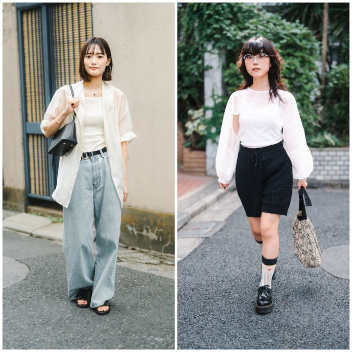 初秋の“シアー素材”のお手本スタイル5選。季節の変わり目をお洒落に乗り切る【TOKYO SNAP】