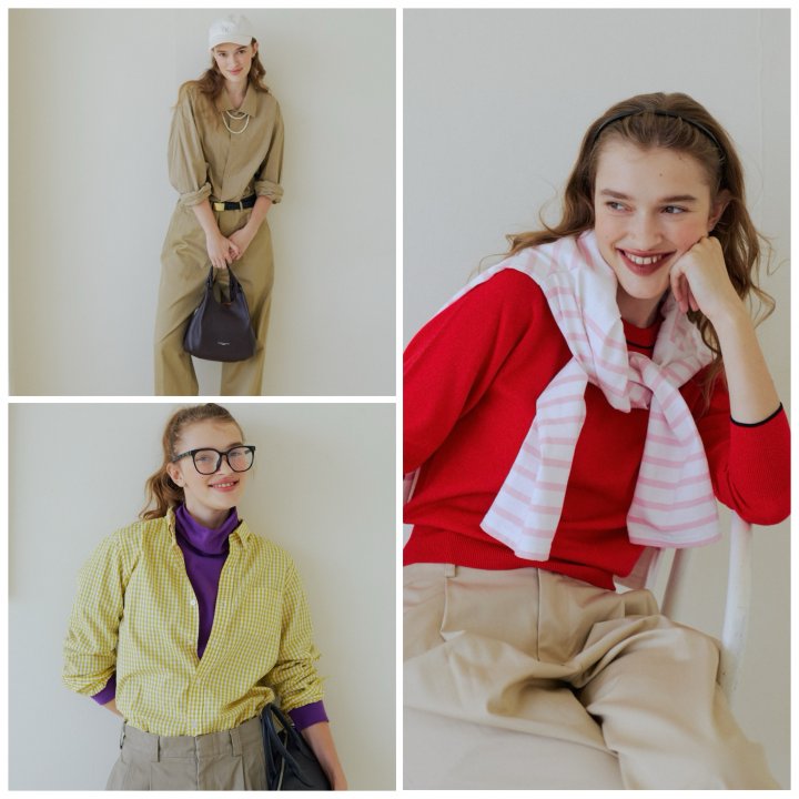 ベージュ合わせで上手くいく!鮮やかなカラーも馴染ませて、色の組み合わせで遊ぼう【ベージュのチノパンありきで3色コーデ- まとめ】