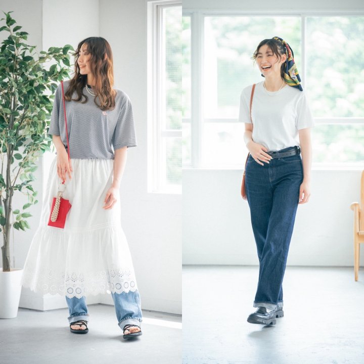 秋のデニムコーデ2選。新印象にする簡単テクニックはある？【FUDGE FRIEND おしゃれさんの毎日コーディネート｜RAN】