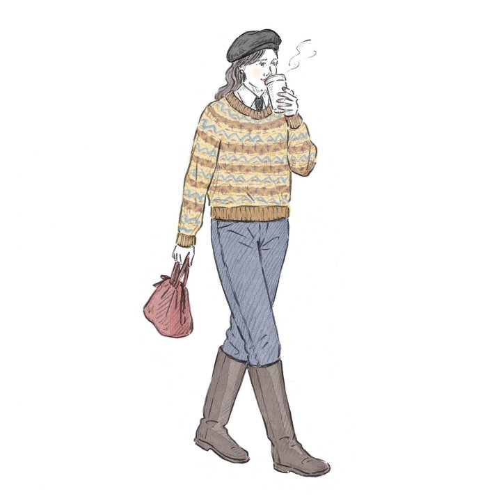 幾何学模様のボーダー柄が印象的。シェトランドウールで編まれた「フェアアイルセーター」ってどんなセーター？【お洒落さんのためのファッション用語辞典 vol.109】