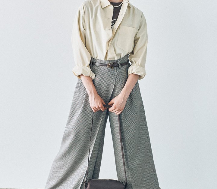 あ*す様 ディースクエアード イエローペイント クールガール 同系色だから相性良すぎ！イエロー×ブラウンのおしゃれなコーデ