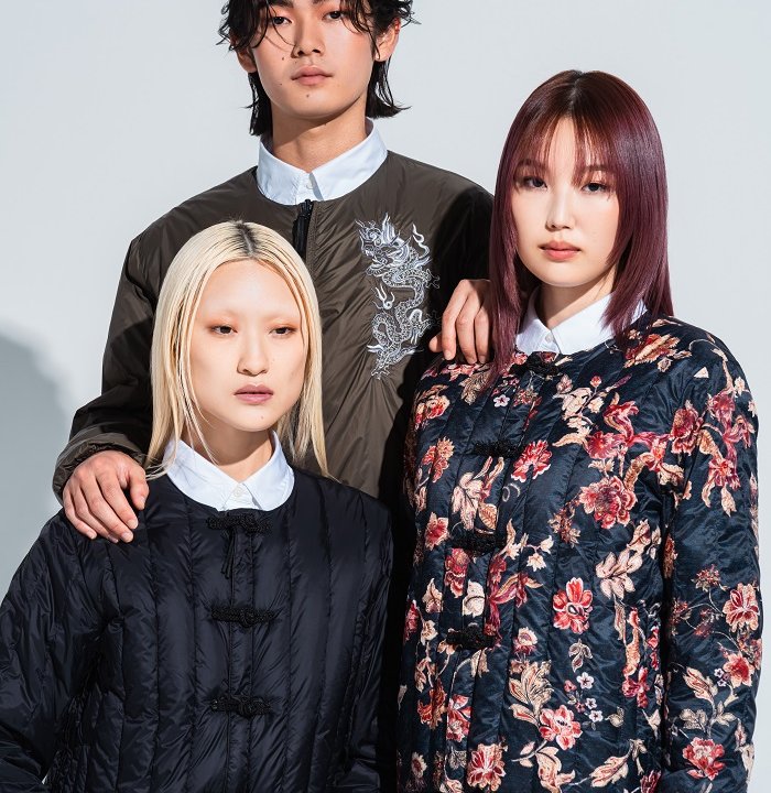 ダウン一枚でおしゃれが完成！オリジナルフラワープリントや刺繍をデザインした《VIVIENNE TAM》と《TAION》による初コラボアイテムが誕生