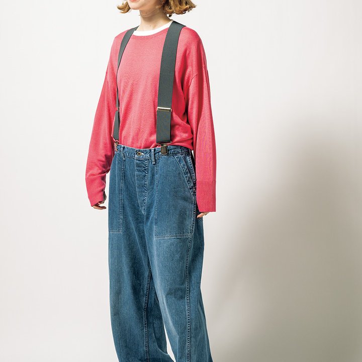 デニムと相性抜群なピンクのニットはイージーケアなものを選んで【本日のFUDGE GIRL-12月4日】