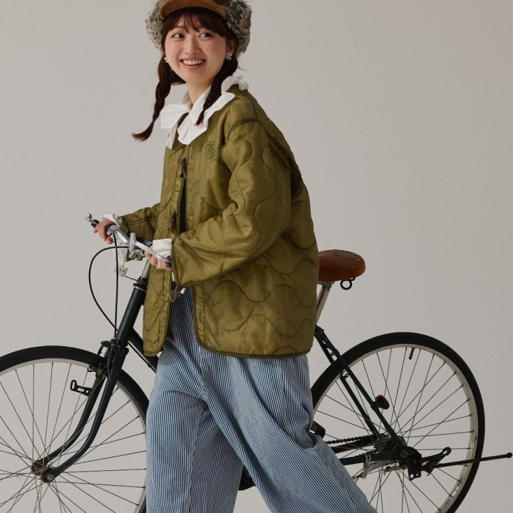 冬の始まりは軽やかなキルティングジャケットで!首元のフリルで甘さをプラス【FUDGE FRIEND おしゃれさんの毎日コーディネート vol.619|Maruru】