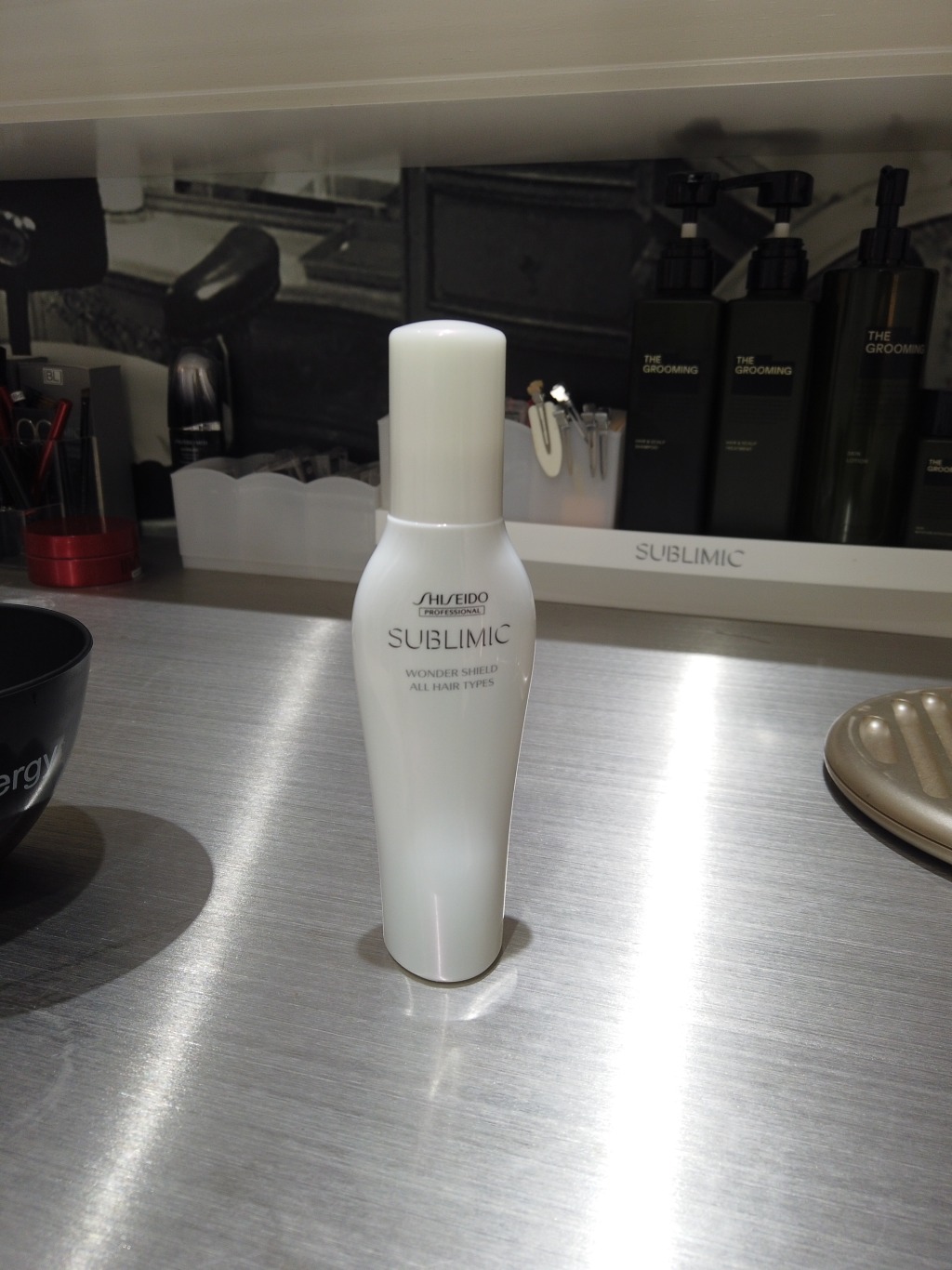 ブロー前にアウトバストリートメントをシュッ