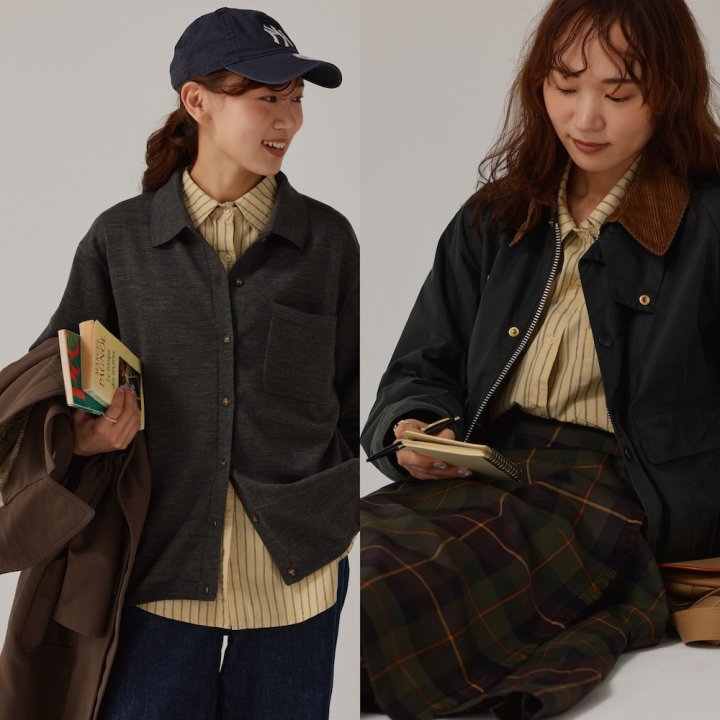 イエローのシャツコーデ2選。ダークトーンが増える今、大活躍！【FUDGE FRIEND おしゃれさんの毎日コーディネート｜UMI】