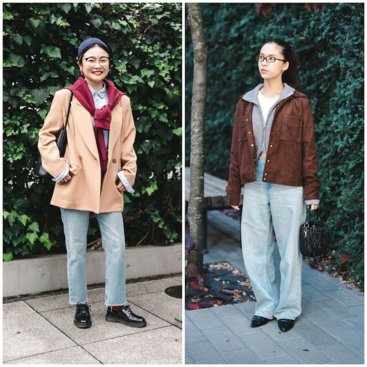 冬の“ライトカラーデニム”コーデ5選。ダークカラーと合わせるのが人気【TOKYO SNAP】