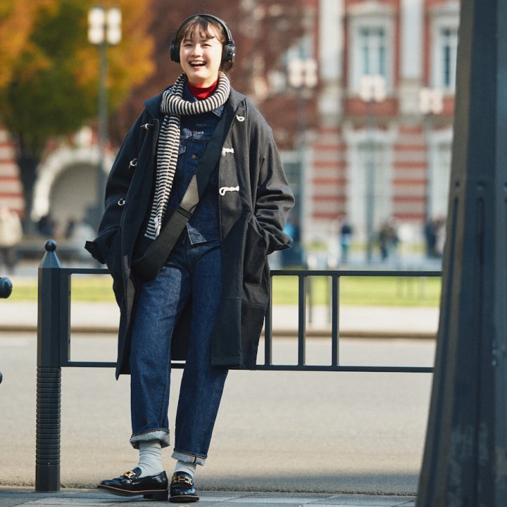 デニムオンデニムってこなれて見える！今すぐマネしたいコートスタイル【FUDGE 1月号連動企画-オシャレな“あの子”をお手本に | DAY 11】