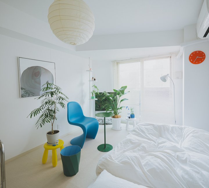 色と質感で整える。1K 28㎡ 一人暮らしのインテリア 【私らしく暮らす。賃貸インテリア】