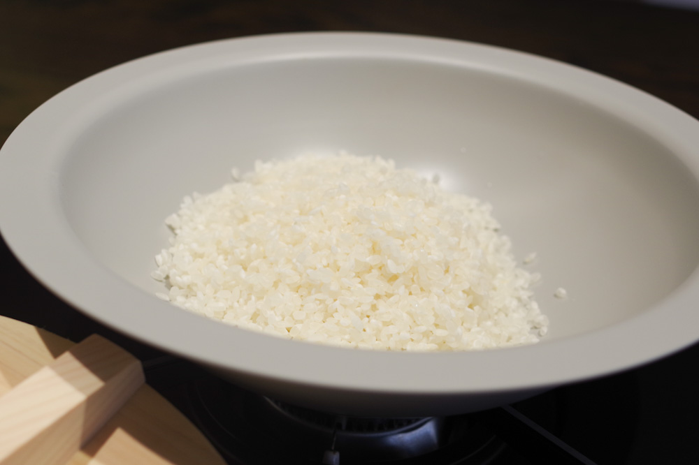 HEGE「φ250直火鍋」でつくる酢飯と豚汁