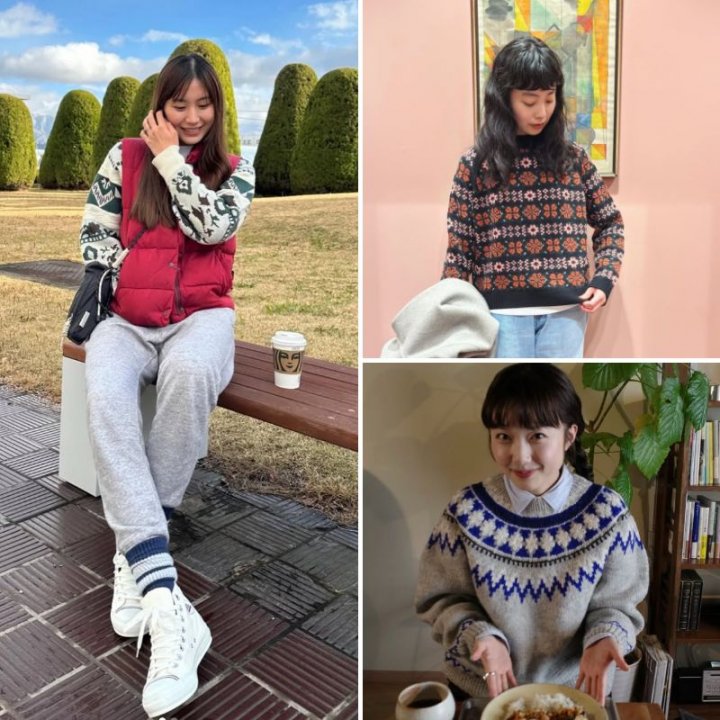 冬コーデの主役は“柄ニット”！おしゃれな着こなしは？【FUDGE FRIEND 1週間コーディネート】