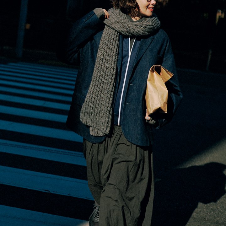 ネイビーとグレーをバイカラーにして。ちょっとの工夫でおしゃれになる【本日のFUDGE GIRL-2月8日】