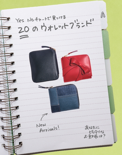 Vol.75 Yes or Noの質問で見つける20のお財布ブランド