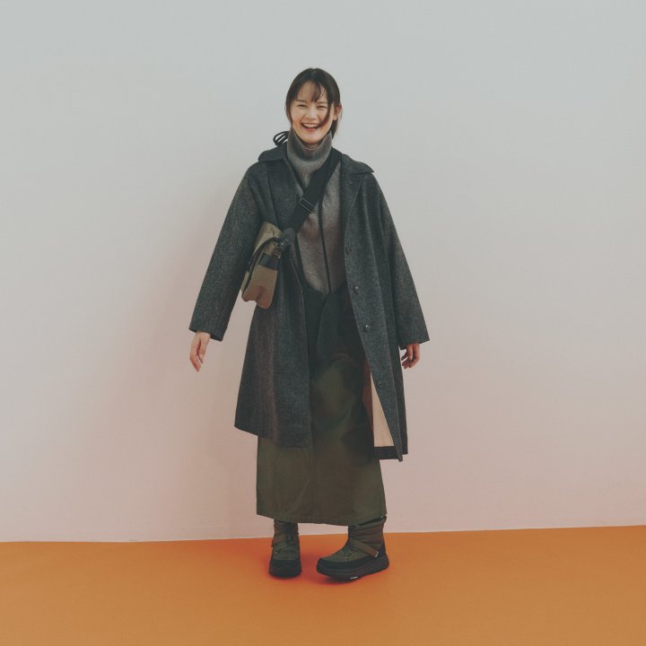 この冬着たいのは、グレー×カーキの小洒落たバイカラースタイル。【FUDGE 2月号連動企画-2色であの子はお洒落する | DAY 3】