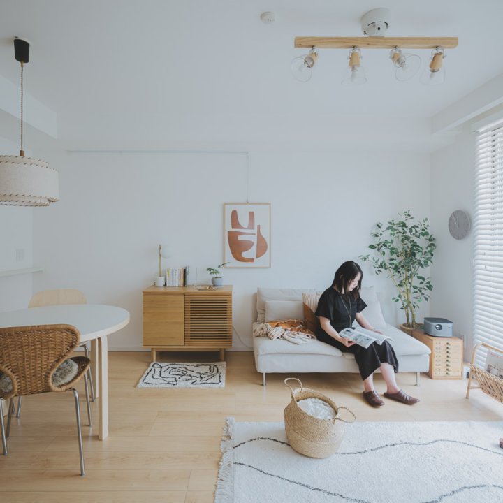 心地よさの工夫を重ねる 72㎡ 3LDK 。二人暮らしのインテリア 【私らしく暮らす。賃貸インテリア】