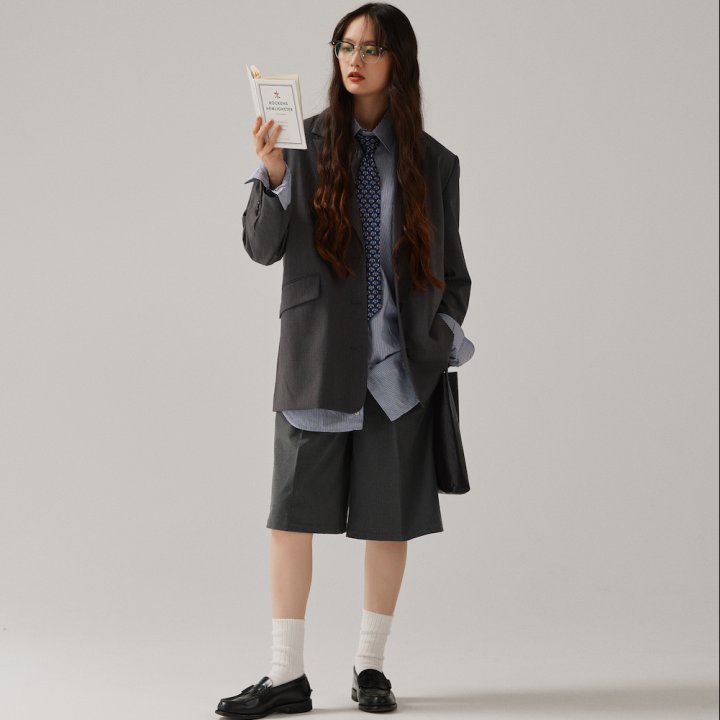 春はテーラードジャケットが不可欠!ハーフパンツで楽しむ軽やかトラッド【FUDGE FRIEND おしゃれさんの毎日コーディネート vol.655|うさみ】