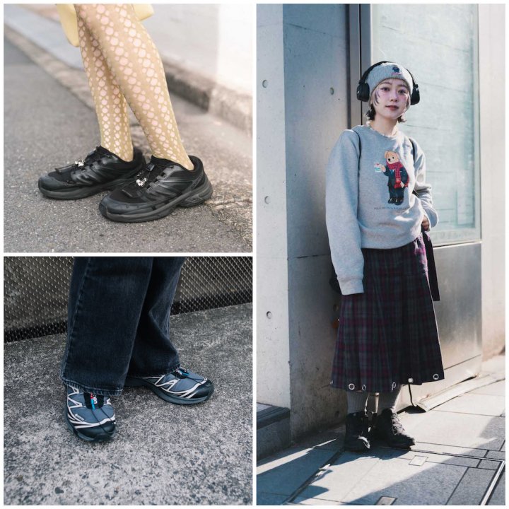 真冬の《サロモン》スニーカースタイル5選。ハイテクデザインが装いに光る【TOKYO SNAP】