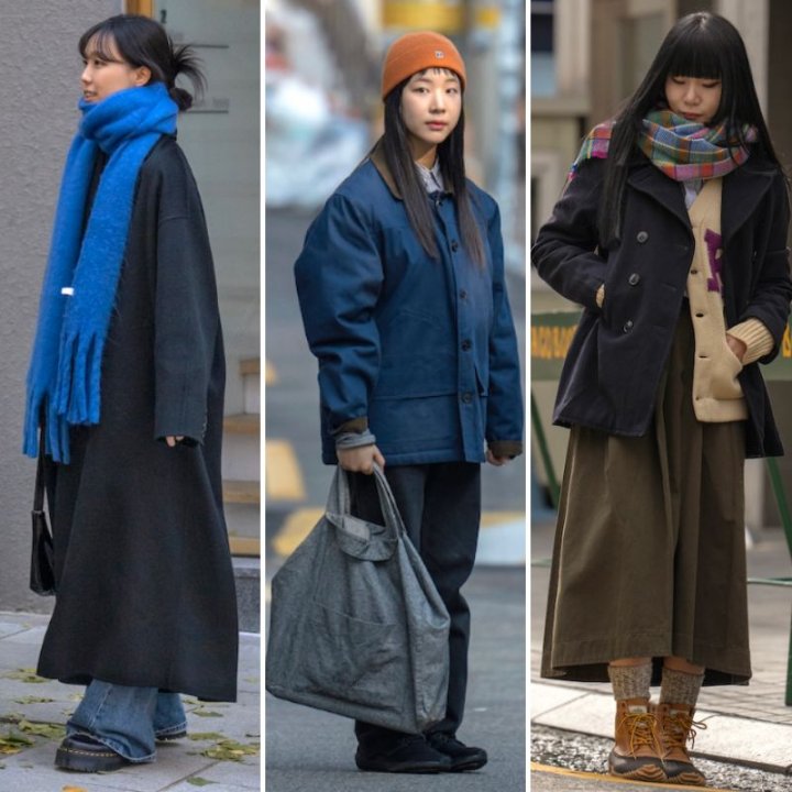 今回も番外編 in韓国！マフラーやビーニーなど冬小物を使ったコーデをCHECK！【ロンドンガールの一週間コーデ】