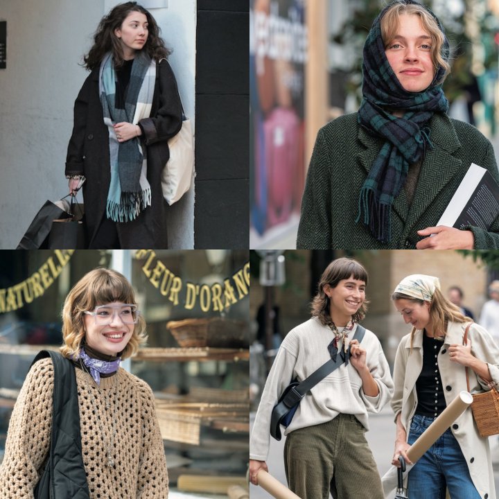 寒かったり暖かったり…季節の変わり目に取り入れたい、マフラー&スカーフの巻き方20選