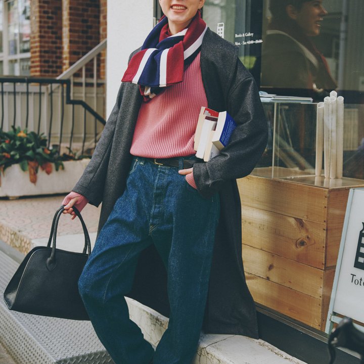 デニムに一番合うのはやっぱりカラフルなニット【本日のFUDGE GIRL-2月22日】