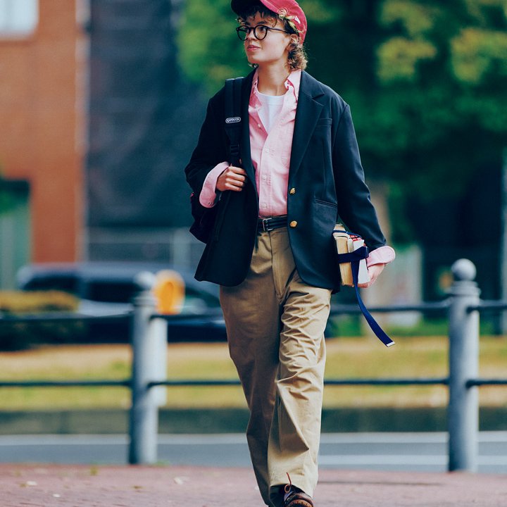 紺ブレを羽織って、今日はアイビースタイルできめたい日【本日のFUDGE GIRL-3月14日】