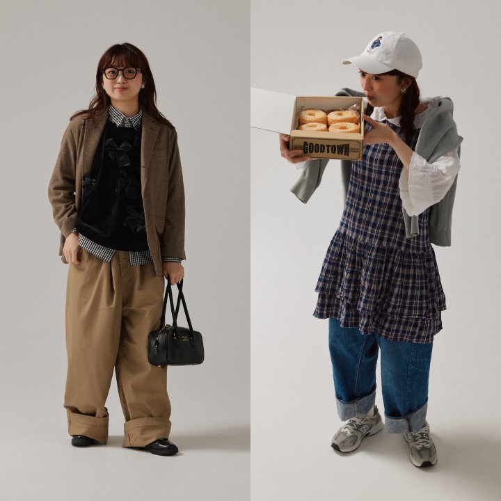 春の気温調整に“ベスト”を重ねて。ちょっぴり甘めなコーデ２選【FUDGE FRIEND おしゃれさんの毎日コーディネート｜Maruru】