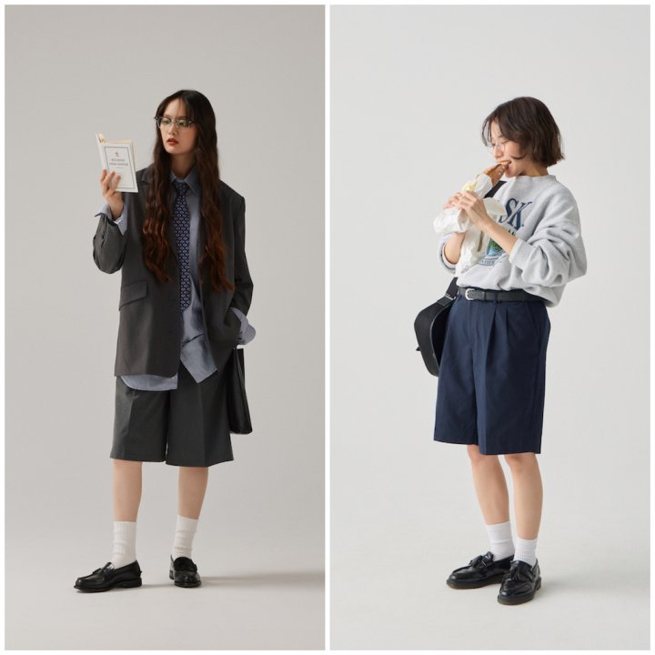 “ハーフパンツ”のお手本コーデ5選。プレッピーに着こなすのが気分【FUDGE FRIEND おしゃれさんの毎日コーディネート】