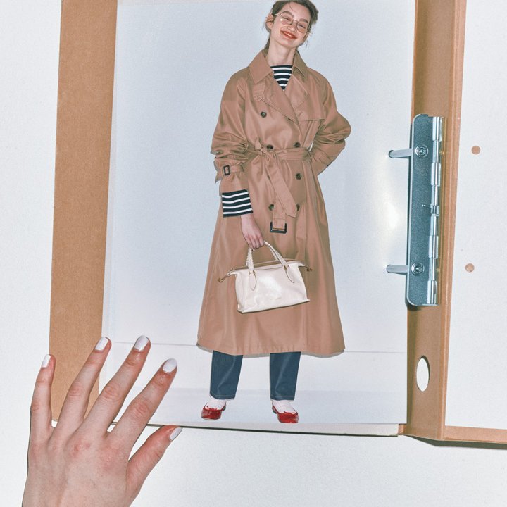 ウエストはキュッと絞って。トレンチコートを着こなすコツ【本日のFUDGE GIRL-4月12日】