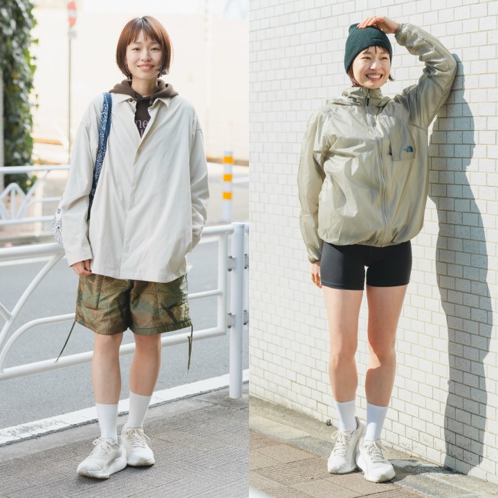 春はクリーンな白シューズがやっぱり使いやすい！【ランニングシューズ ON↔︎OFF スタイル｜FUDGE dig.】