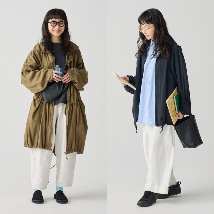 ブルーを差した爽やかな春コーデ2選。例えばブルーのソックスにサボを履いて【FUDGE FRIEND おしゃれさんの毎日コーディネート｜田中真里奈】