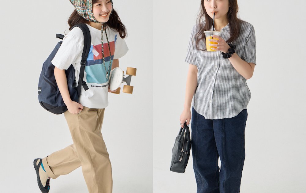 暑すぎてコーデを考えたくない日に！2枚でサマになるワンツーコーデ2選
