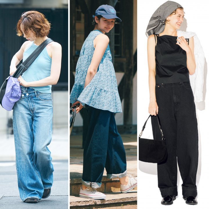 気負わず、小洒落るがポイント。ノースリーブとデニムの相性が良い着こなし3選