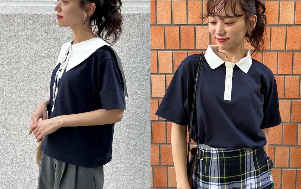 残りわずか！UMIプロデュース”3WAYポロシャツ”を着まわし【FUDGE